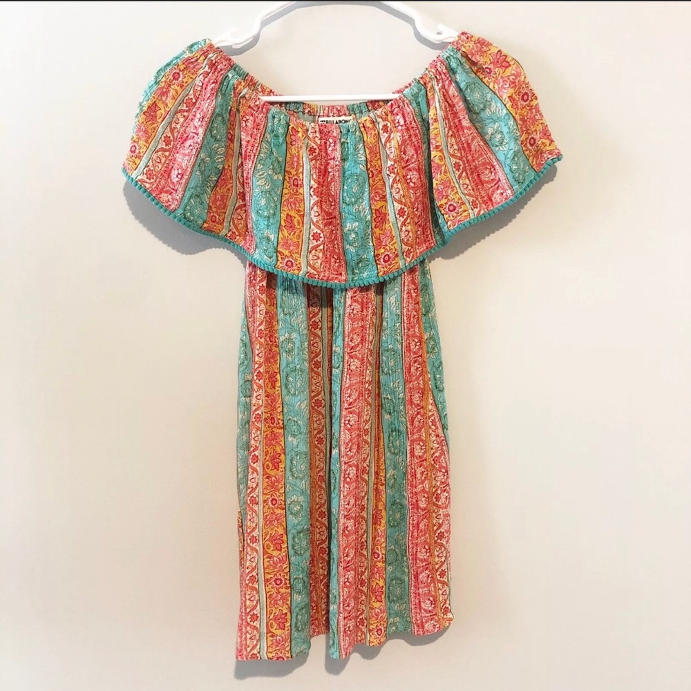 BILLABONG Girls On/off Shoulder Sun Dress Size M